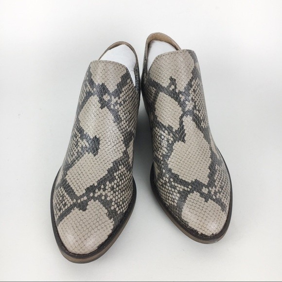 Lucky‎ Brand Womens Size 5.5 Fausst Snakeskin Ankle Boots Booties Shooties Shoes - Picture 3 of 9
